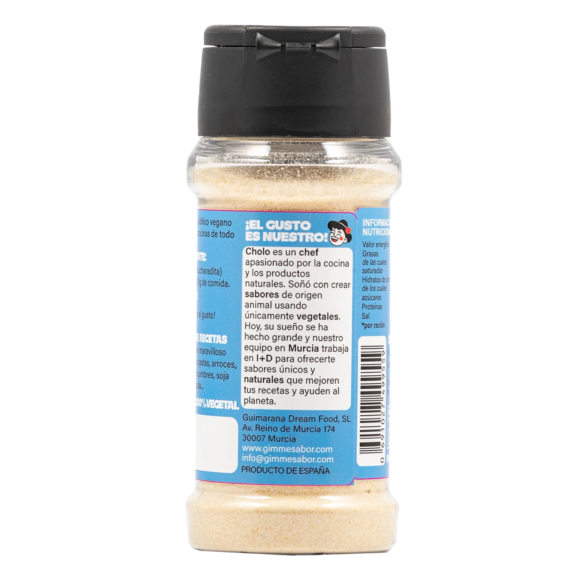 Sazonador vegetal sabor queso azul