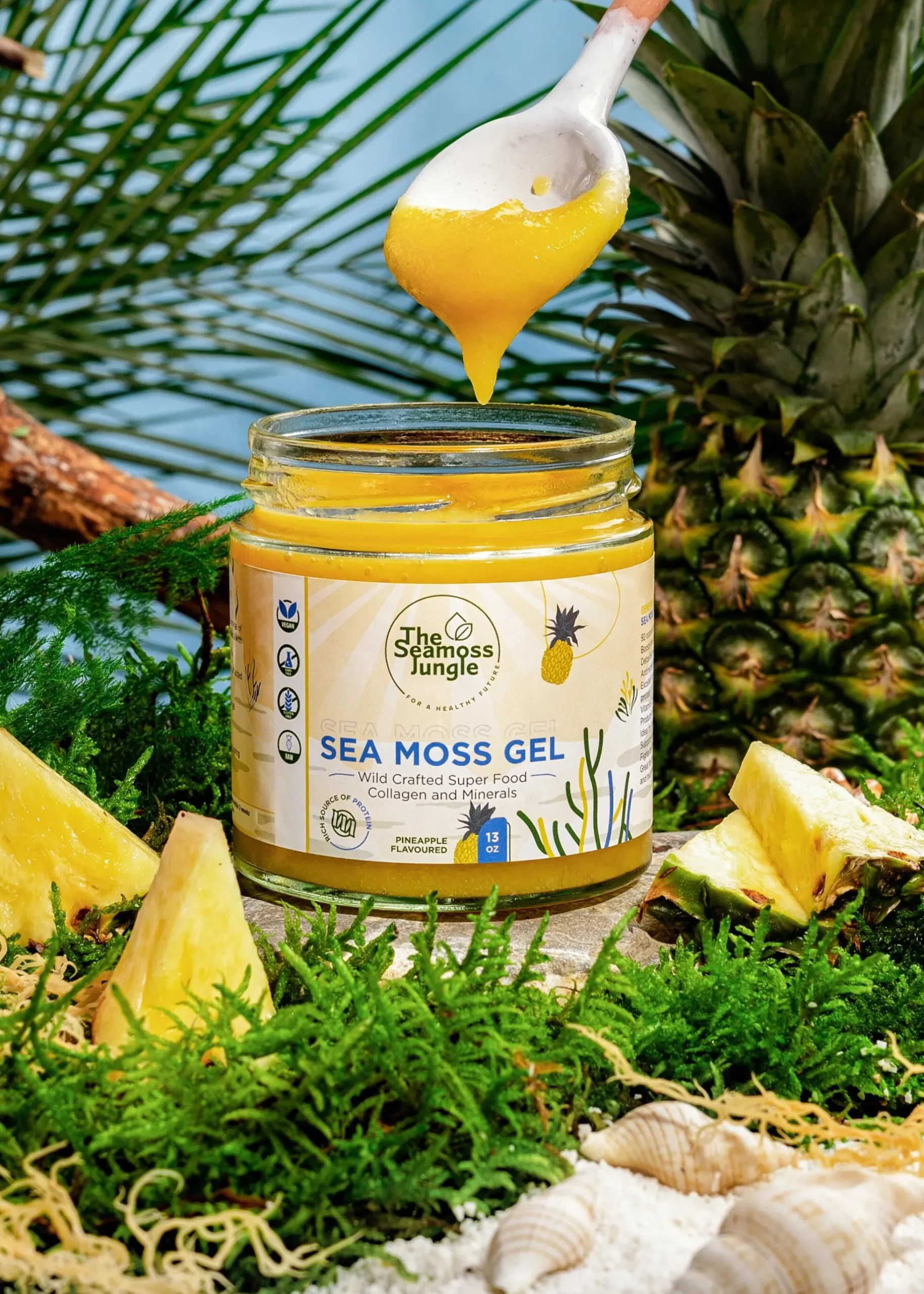 Sea Moss Gel Piña 500 ml