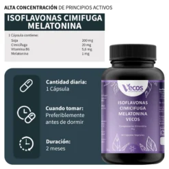 Sebopil Vecos 60 Cápsulas | Para Cuidado De Acné Y Piel Grasa | Zinc, Bardana Y Vitaminas B