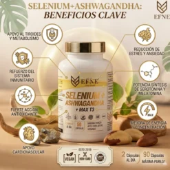 Selenium + Ashwagandha + Max T3 – Fórmula Avanzada Para Tiroides Y Estrés