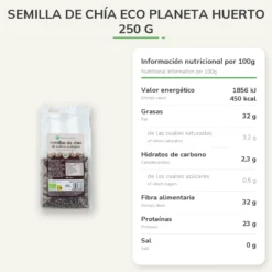 Semilla de chía ECO Planeta Huerto 250 g