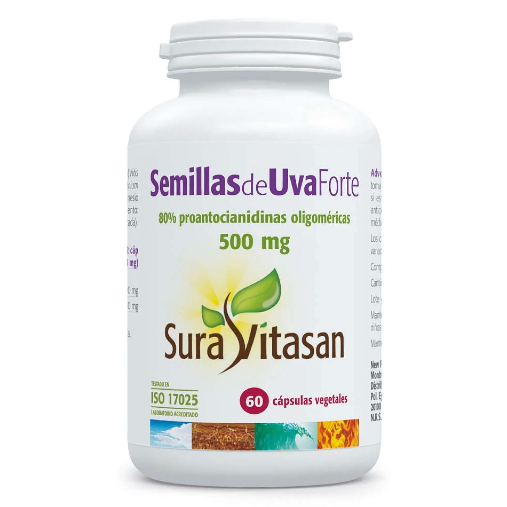 Semilla de Uva Forte 60 cápsulas Sura Vitasan