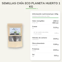 Semillas chía ECO Planeta Huerto 1 kg