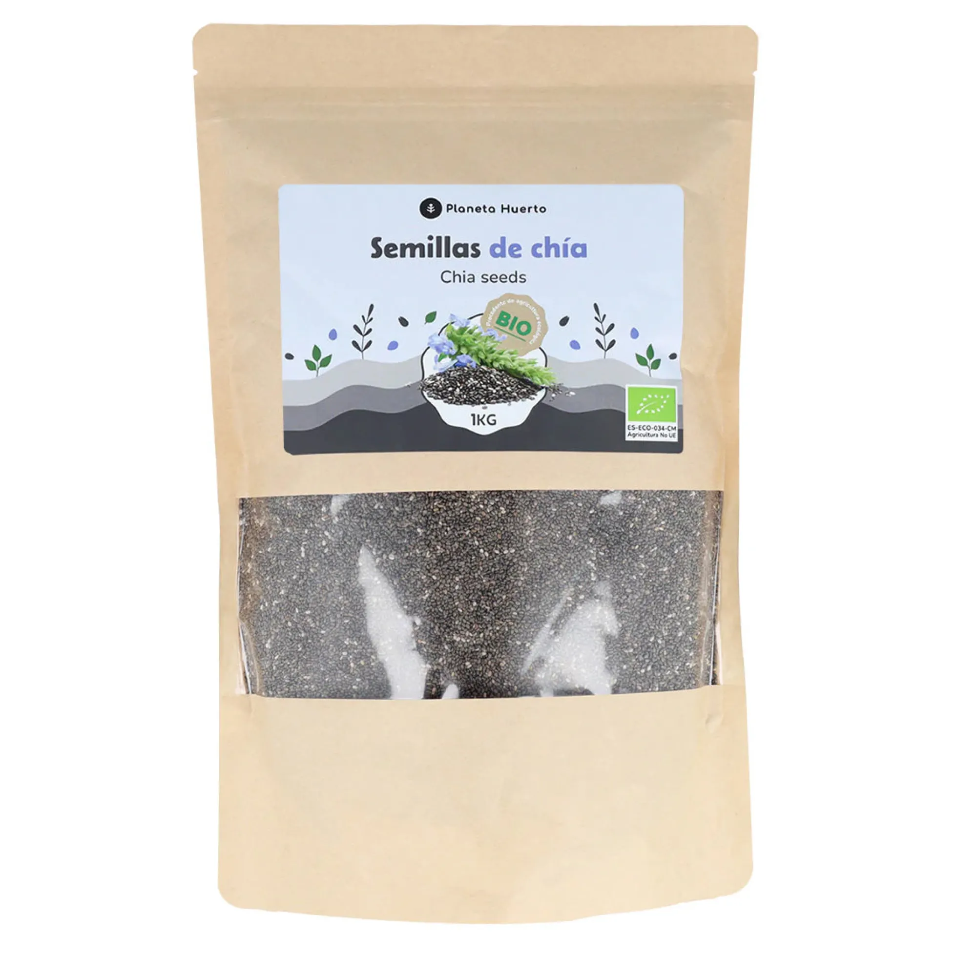 Semillas chía ECO Planeta Huerto 1 kg
