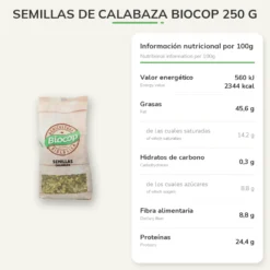 Semillas de Calabaza Biocop250 g