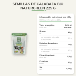Semillas de calabaza bio Naturgreen 225 g