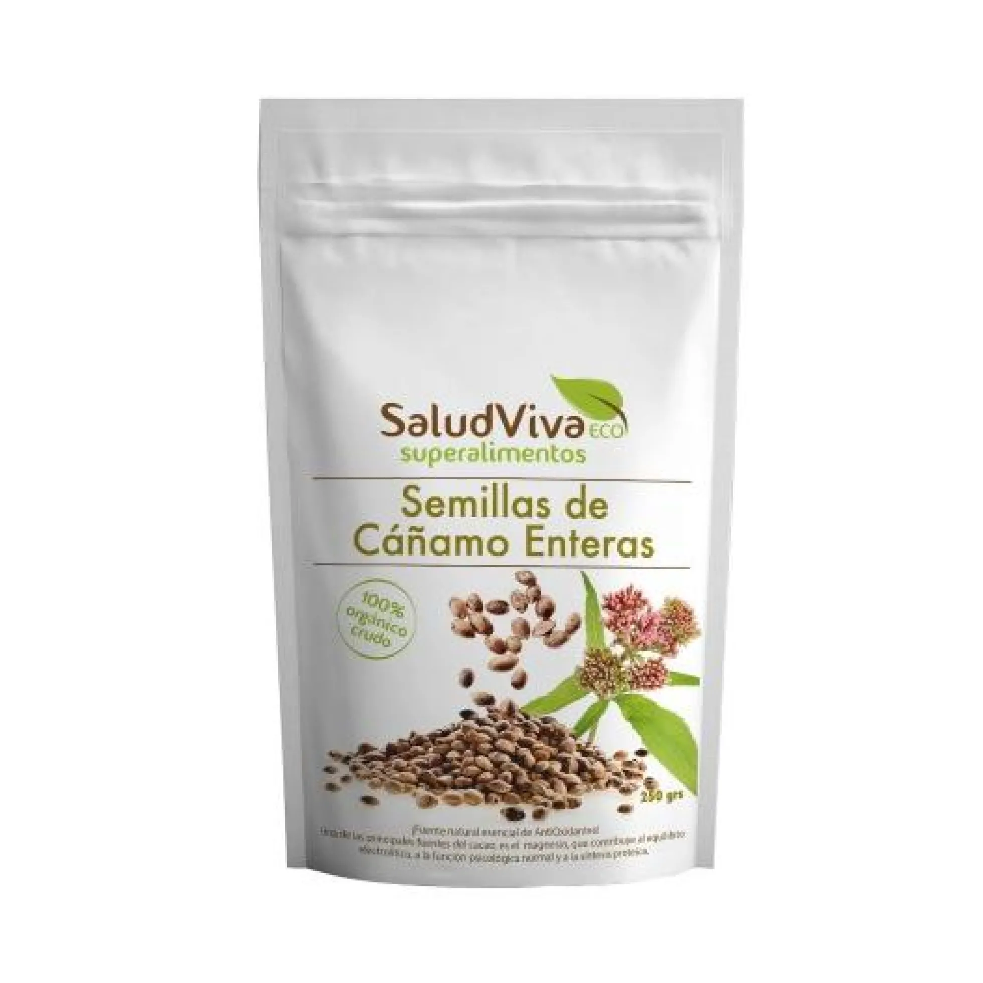Semillas de cáñamo enteras ECO 250 g, Salud Viva