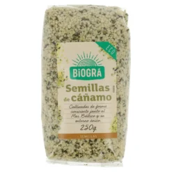 Semillas de Cáñamo peladas BIO Biogra, 250 gr