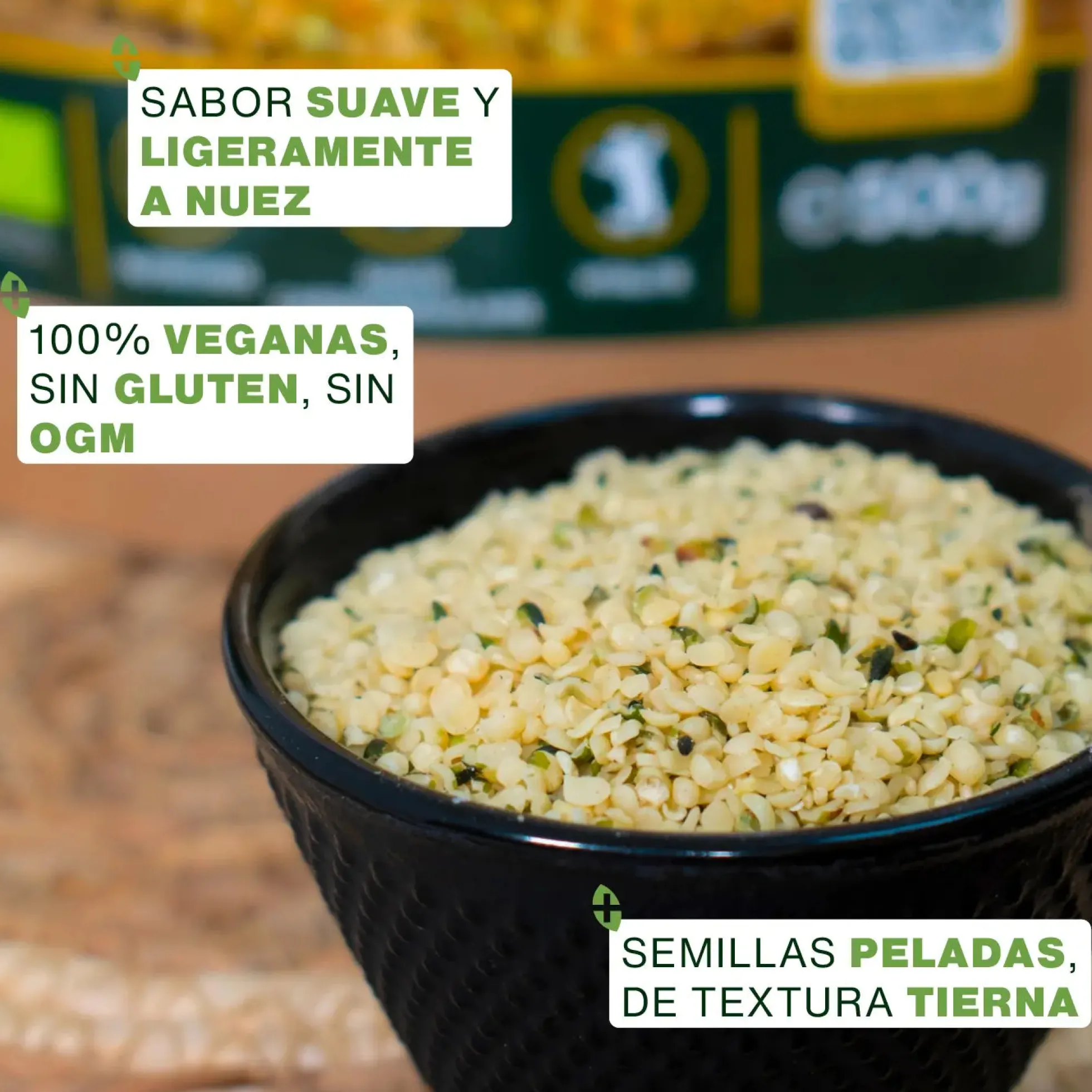 Semillas De Cáñamo Peladas Bio 500g