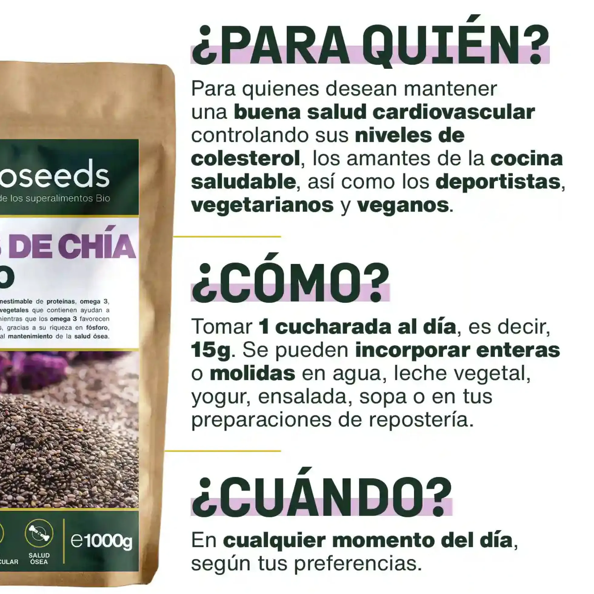 Semillas De Chía Bio 1kg