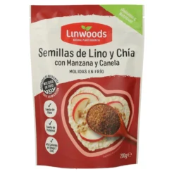 Semillas de lino y chía con manzana y canela molidas en frío Linwoods 200 g