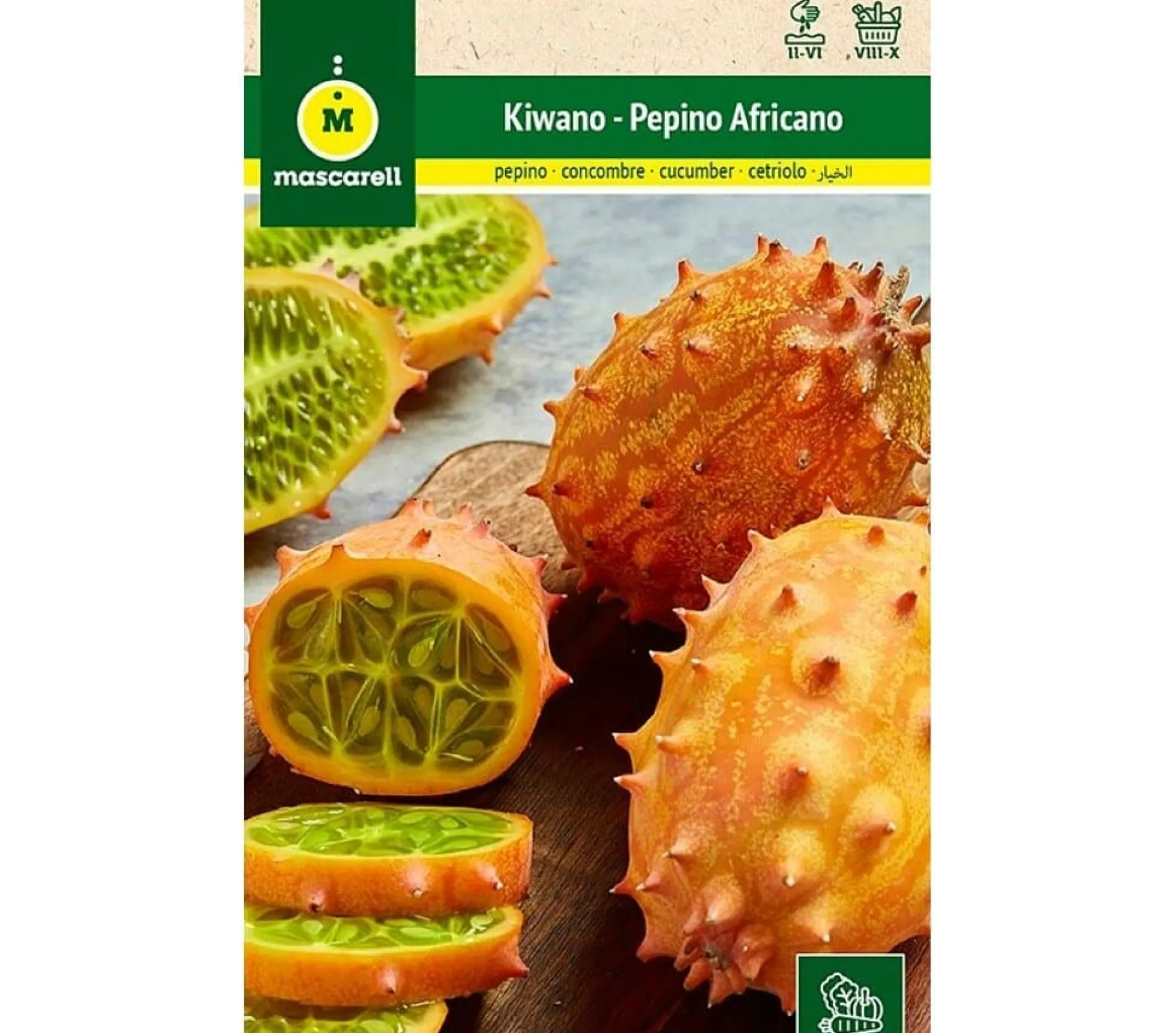 Semillas Kiwano (pepino Africano)