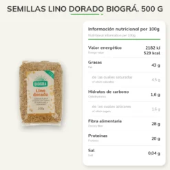 Semillas Lino Dorado Biográ. 500 g