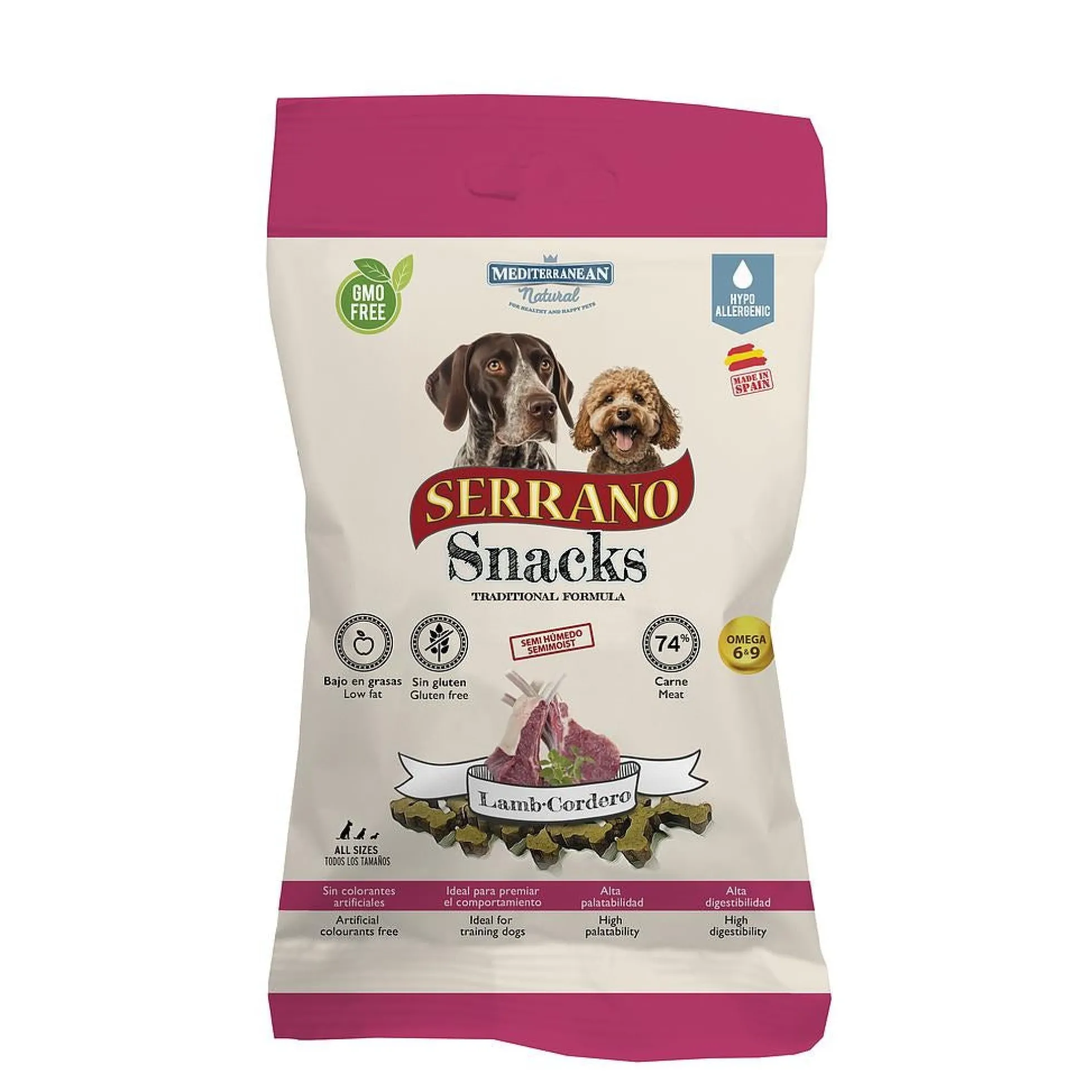Serrano Snacks de cordero para perros 100 g