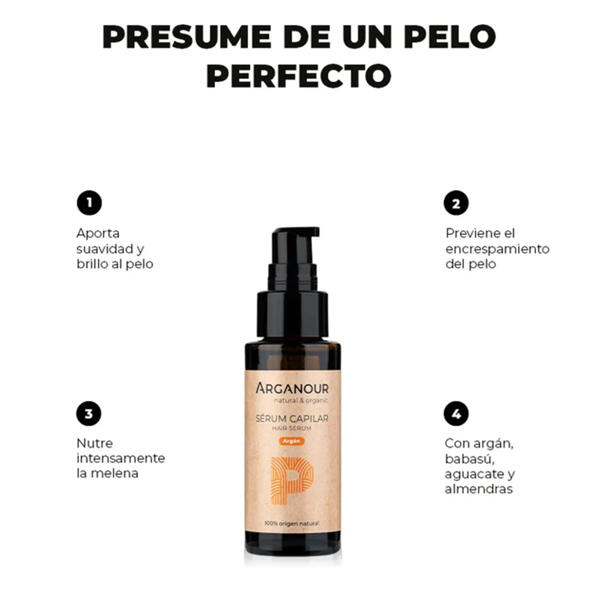 Serum Capilar con aceite de Argan Arganour 50 ml