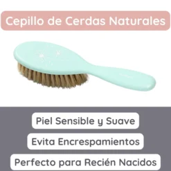 Set Cepillo Y Peine Con Cerdas Naturales Extra Suaves Grey