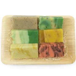 Set 6 Jabones Naturales - Cesta Jabones Hechos Con Aceite De Oliva - Regalo Original Días Especiales - Todo Tipo De Piel