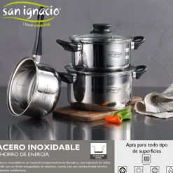 Set 5p Cookware Ss Ind Toledo Sg