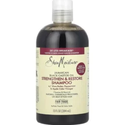 Shampoo Fortalecedor Jamaican Black Castor Oil Strengthen And Restore Shea Moisture 384ml