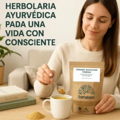 Shatavari En Polvo Bio - 150g | Superalimento Ecológico Vegano Para Batidos, Smoothies Y Zumos, Sin Azúcares Añadidos