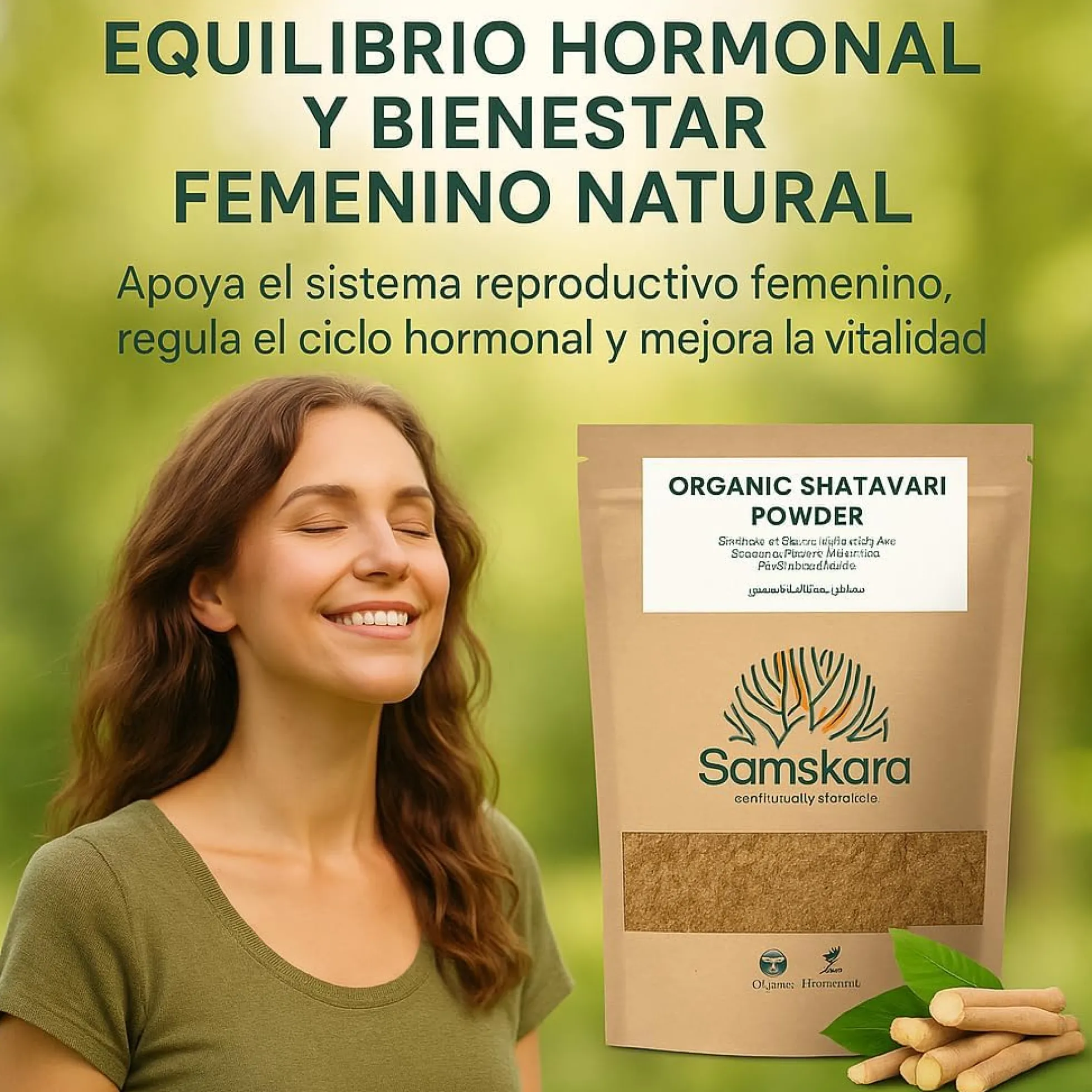 Shatavari En Polvo Bio - 150g | Superalimento Ecológico Vegano Para Batidos, Smoothies Y Zumos, Sin Azúcares Añadidos