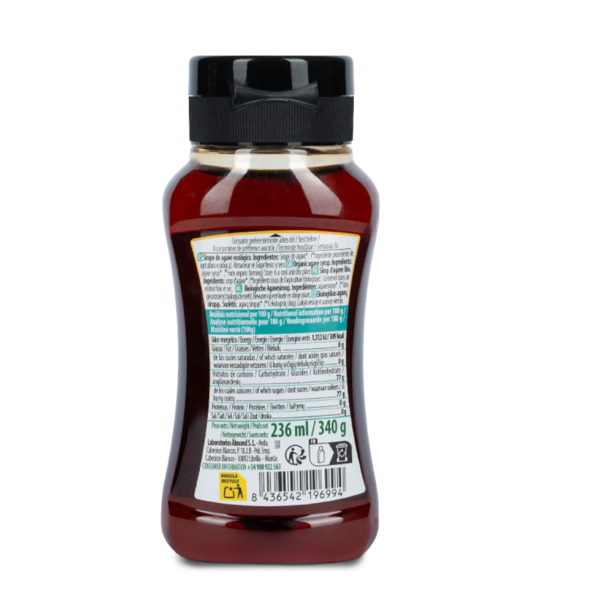 Sirope de Agave Crudo Bio NaturGreen 236 ml / 340g