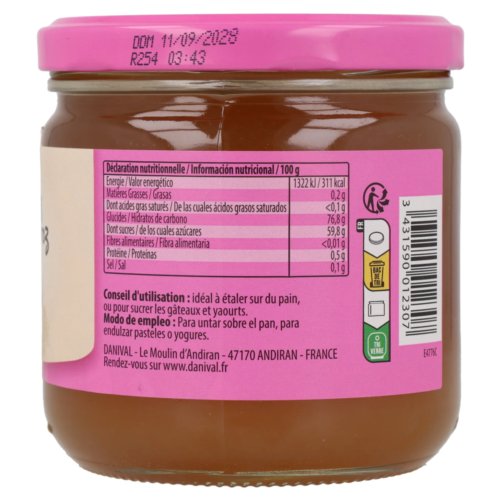 Sirope de Arroz Bio Danival 460 g