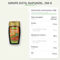 Sirope dátil Rapunzel, 250 g