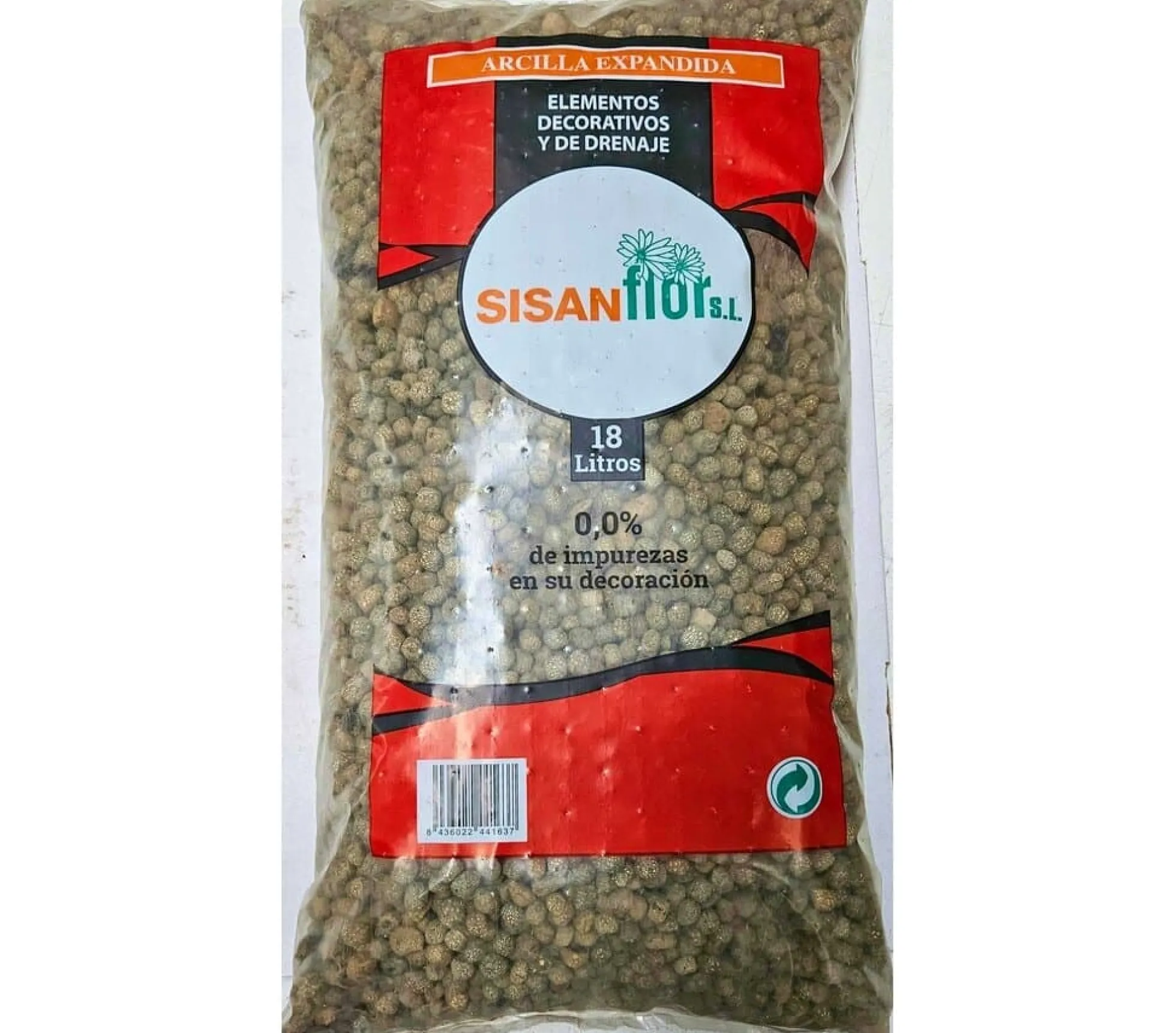 Sisanflor Arcilla Expandida 18l