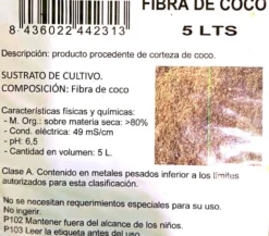 Sisanflor Fibra De Coco 5 Lt