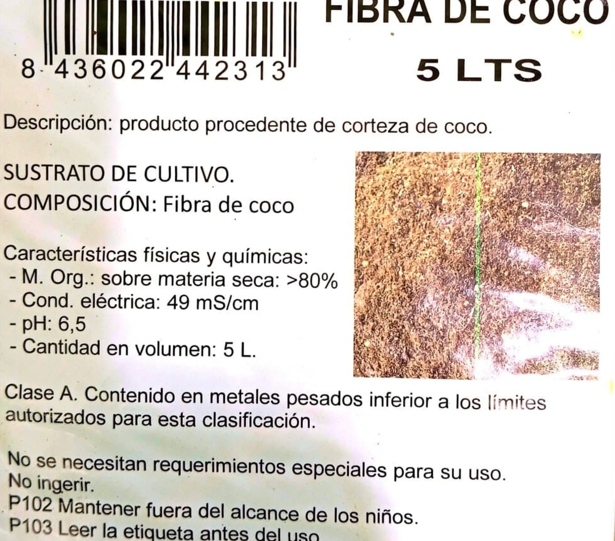 Sisanflor Fibra De Coco 5 Lt