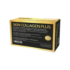 Skin Collagen Plus Vecos 90 Cápsulas | Piel Elástica, Sin Arrugas E Hidratada | Colágeno Y Elastina