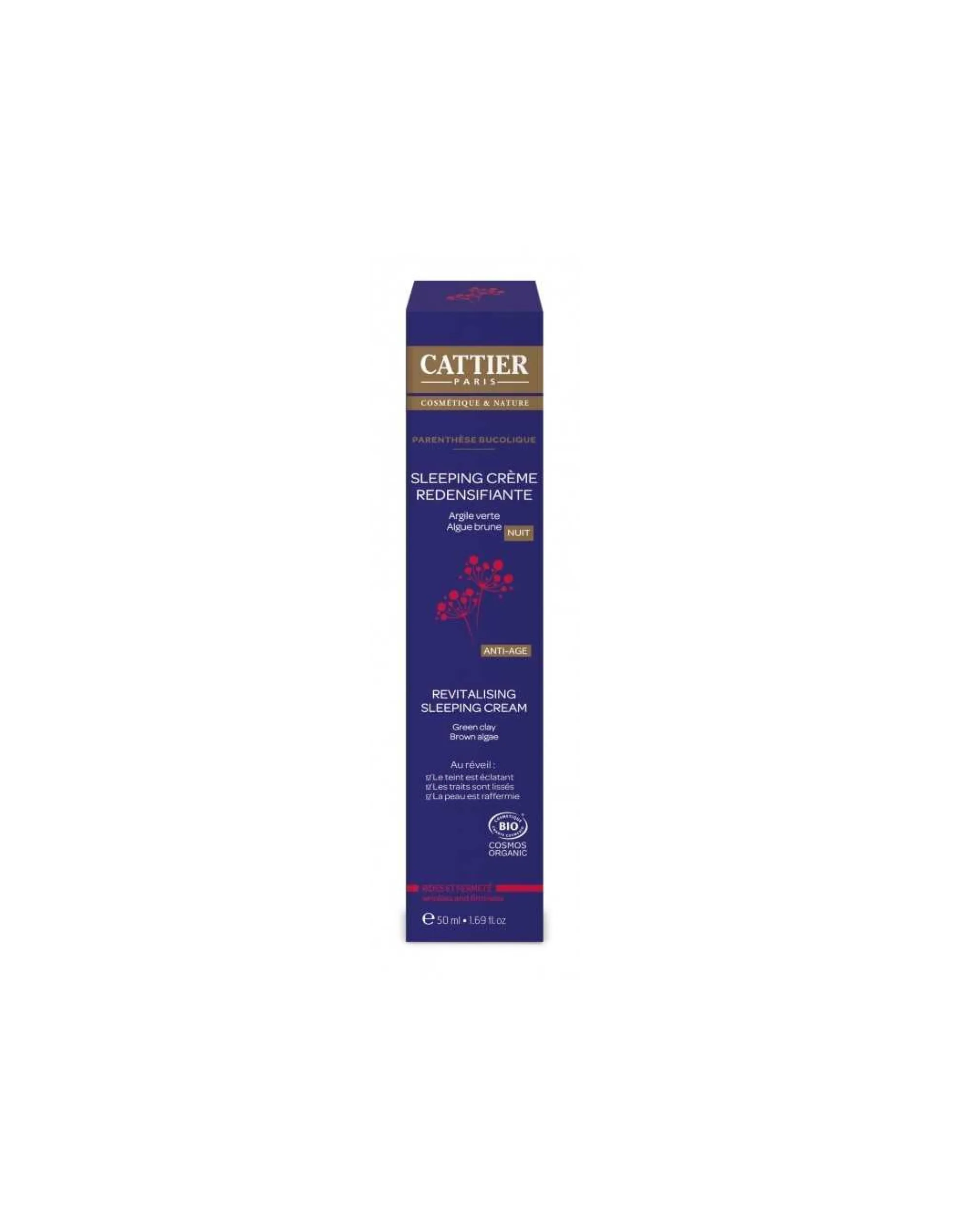 Sleeping Cream Redensificante Arrugas Firmeza Bio - Cattier