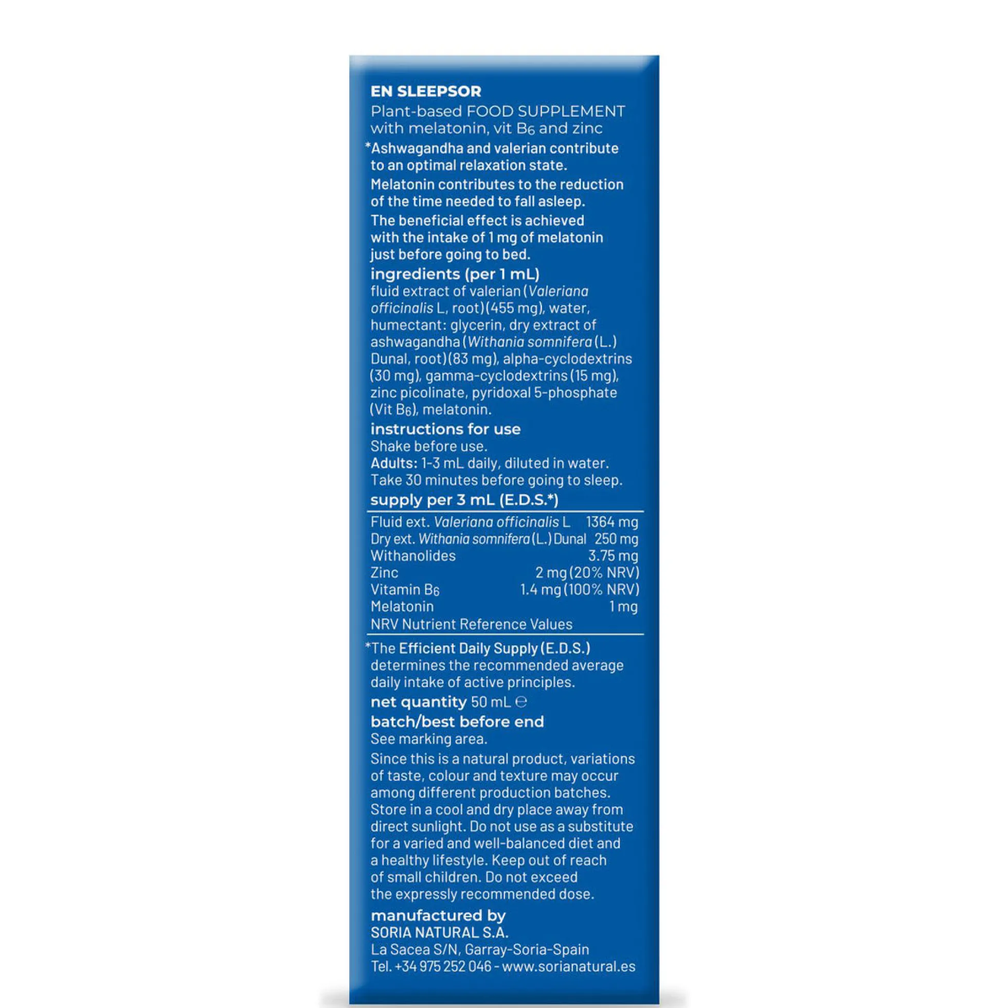 Sleepsor Composor 55, Soria Natural, 50 ml