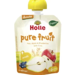 Smoothie BIO de pera, manzana, arándano y avena Holle 90 g
