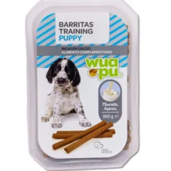 Snack Barritas Húmedas Ricas En Carne Para Perro Cachorro Wuapu Training Puppy, Caja 800gr (75u Apx)