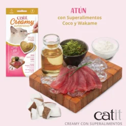 Snack con superalimentos para gatos Creamy Superfood Multi Pack 8 x 10 g Catit