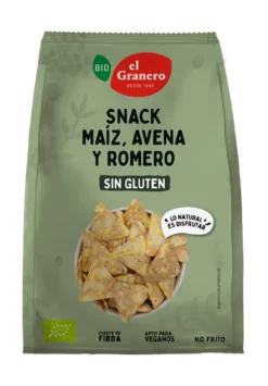 Snack de Maíz, Avena y Romero Bio El Granero 60 g