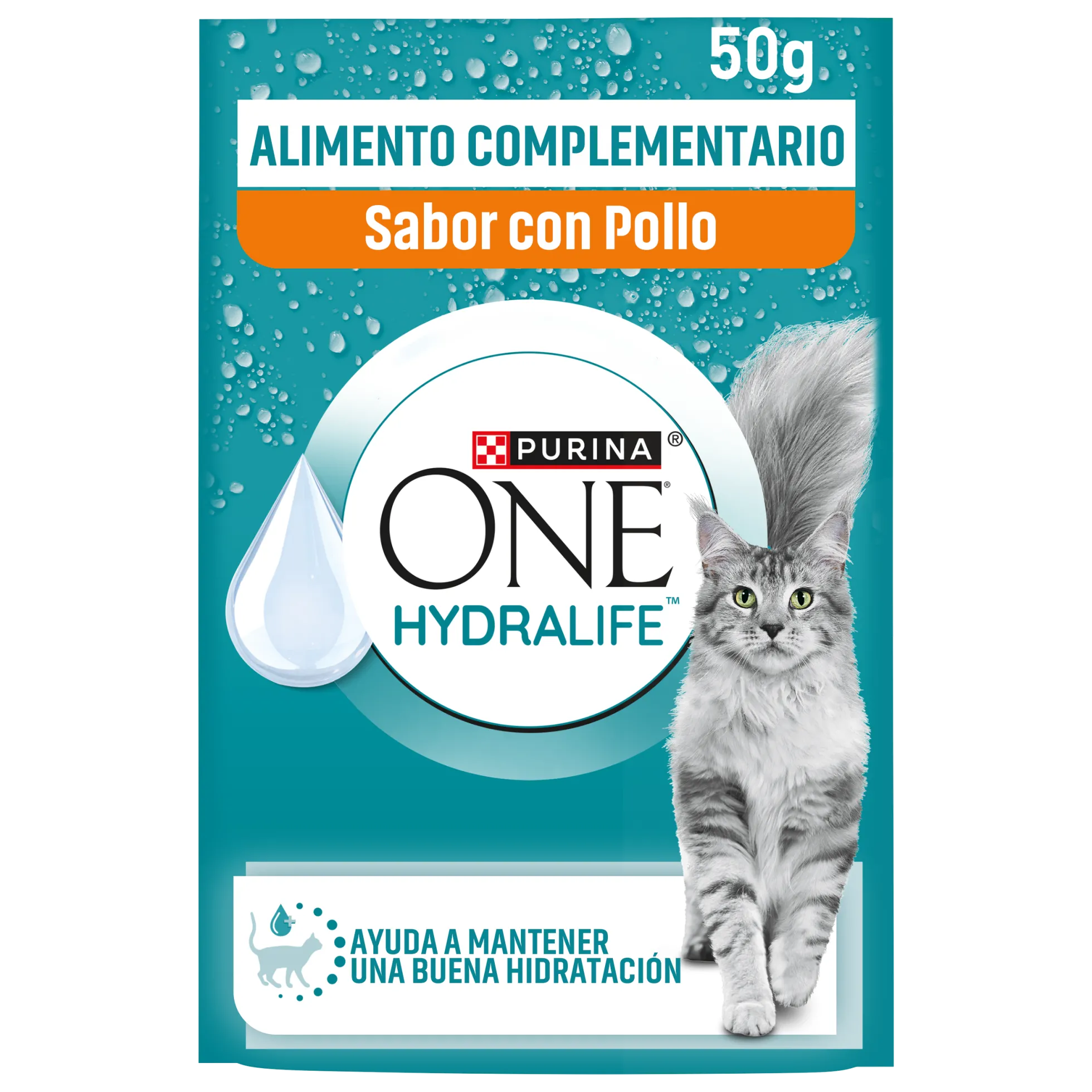 Snack líquido hidratante para gatos Hydralife con pollo Purina ONE 50 g