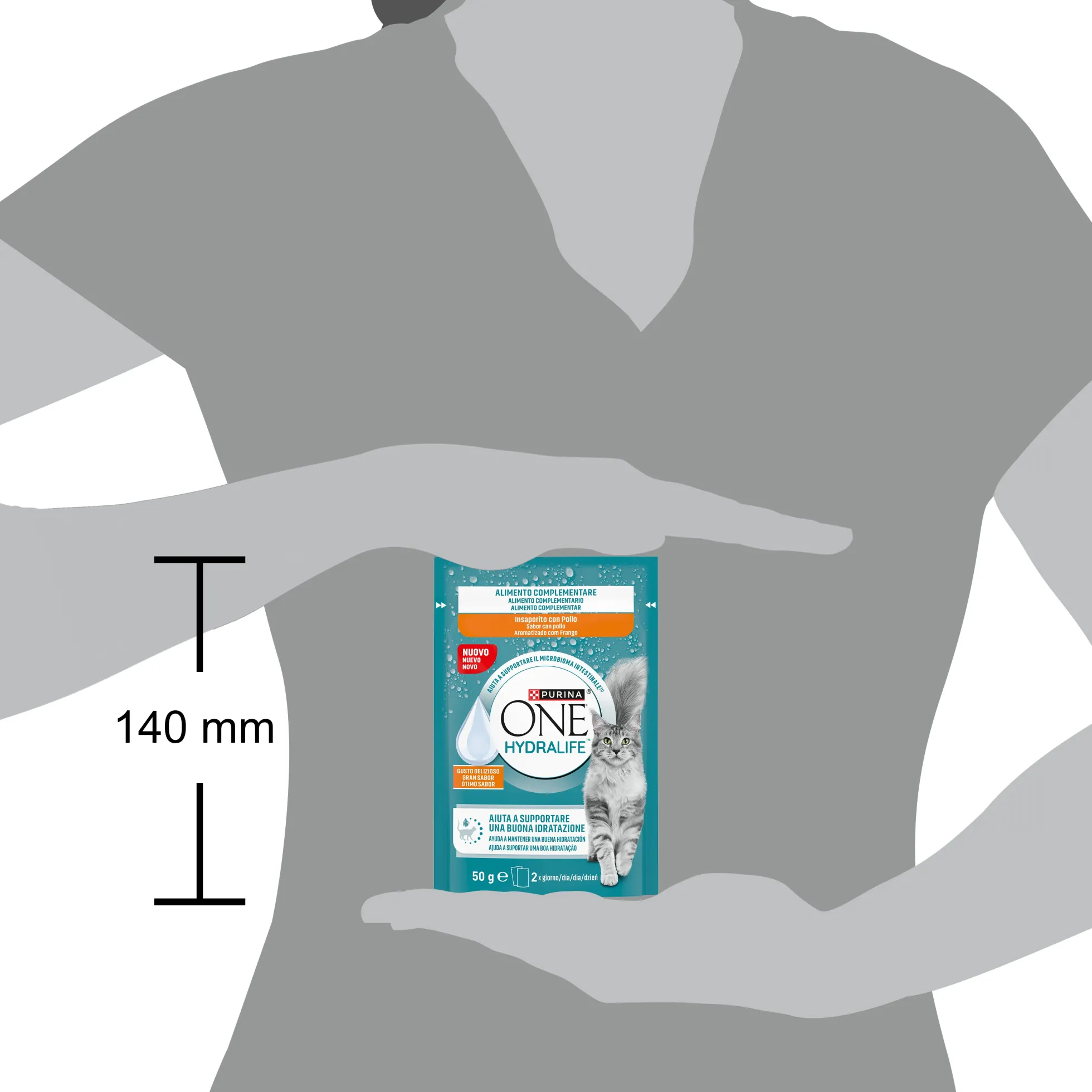 Snack líquido hidratante para gatos Hydralife con pollo Purina ONE 50 g