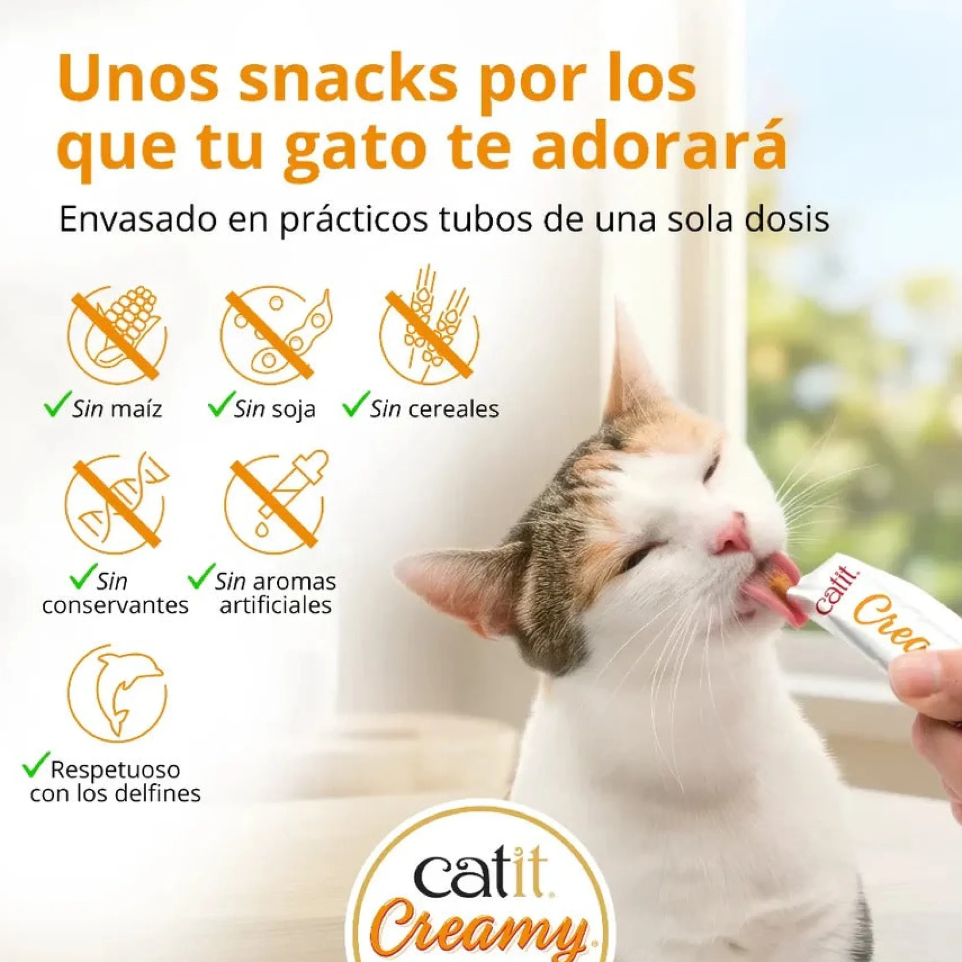 Snack líquido para gatos Creamy Multi Pack 15 x 10 g Catit