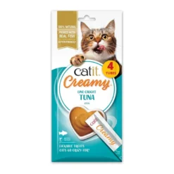 Snack líquido para gatos sabor atún Creamy 4 x 10 g Catit
