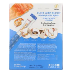 Snack líquido para gatos sabor salmón y gambas Creamy 50 x 10 g Catit
