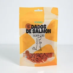 Snack Natural Para Perro 60% Samon En Dados 12 Paq X(100gr) Wuapu