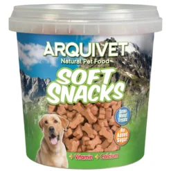 Snack natural para perrosSoft Snacks huesitos de salmón Arquivet 800 g