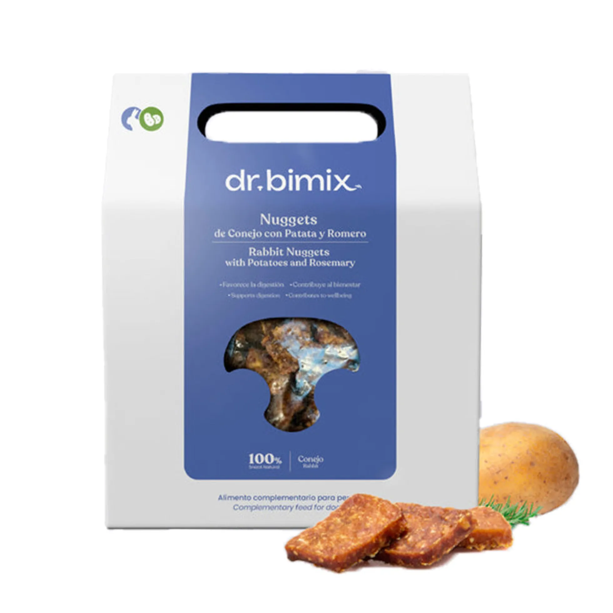 Snack Nuggets de Conejo con Patata y Romero para Perros 450 g dr.bimix