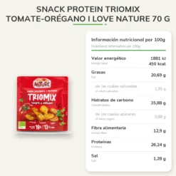 Snack protein Triomix tomate-orégano I Love Nature 70 g