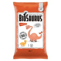 Snacks De Maiz Con Ketchup Bio, Biosaurus 50 g