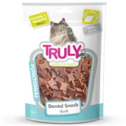 Snack Semihumedo Cuidado Dental Para Gato Truly 20 Bolsas X 50 Gr