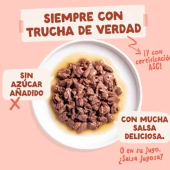 Sobre de Comida Húmeda Trucha & Pollo en Salsa para Gatos Edgard & Cooper 85 g